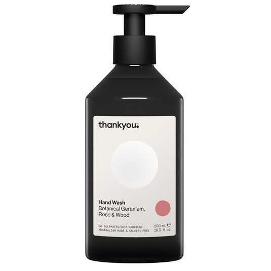 Thankyou Hand Wash Botanical Geranium Rose & Wood 500ml