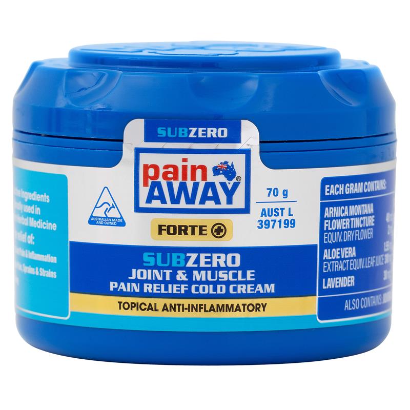 Load image into Gallery viewer, Pain Away Forte+ Sub Zero Joint &amp; Muscle Pain Relief Cold Cream 70g
