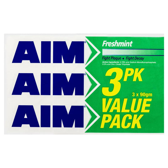 Aim Toothpaste Freshmint Value 3 Pack