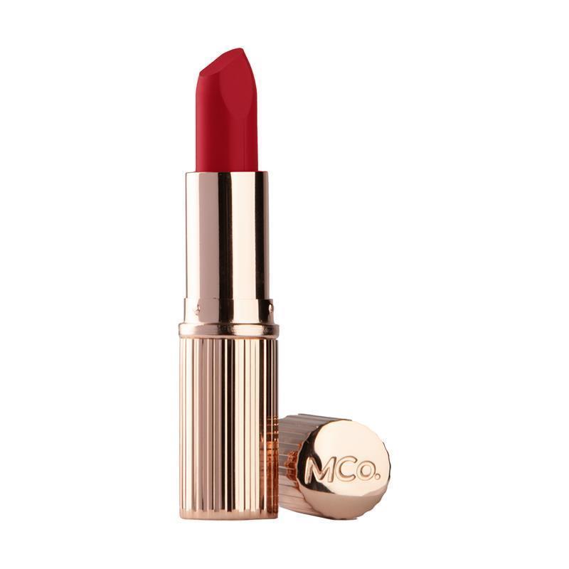 Load image into Gallery viewer, MCoBeauty Creme Matte Luxe Lipstick Ruby Rouge
