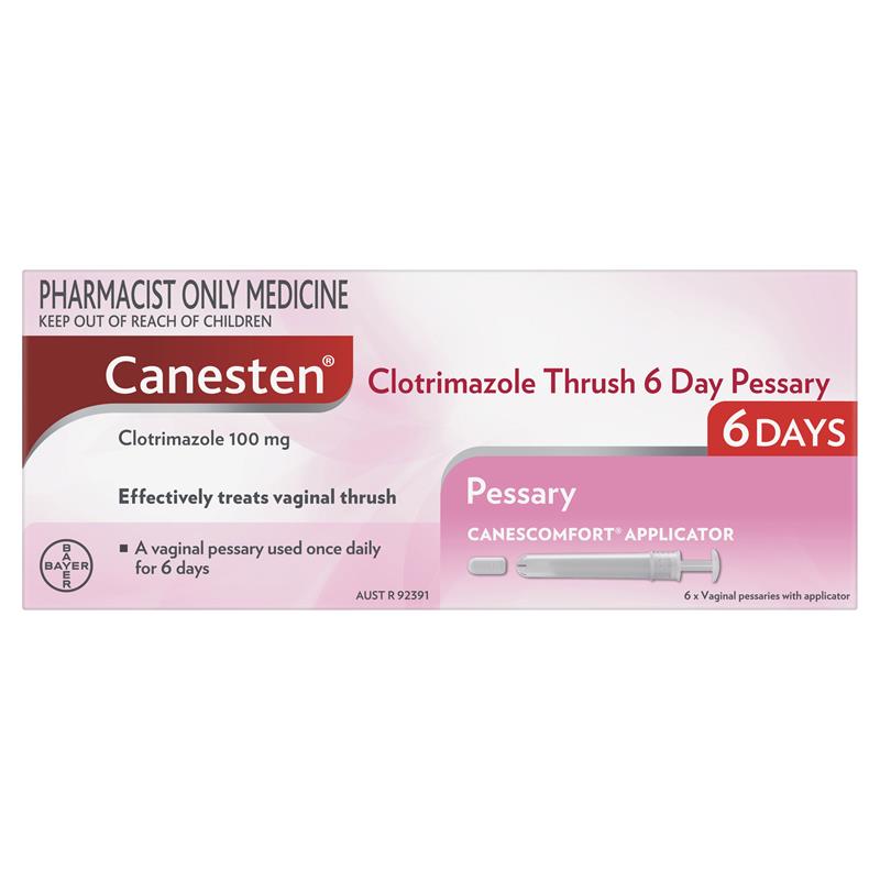Load image into Gallery viewer, Canesten 6 Day Thrush Treatment Pessary - Clotrimazole (S3)
