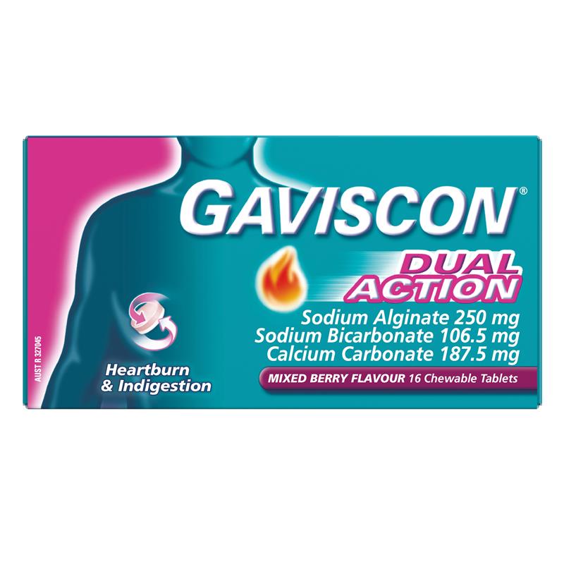Load image into Gallery viewer, Gaviscon Dual Action Heartburn and Indigestion Relief Mixed Berry 16 Pack
