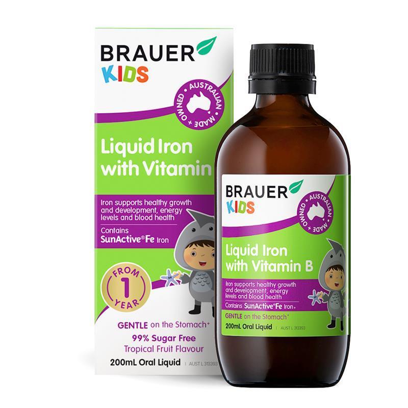 Load image into Gallery viewer, Brauer Kids Liquid Iron with Vitamin B 200ml
