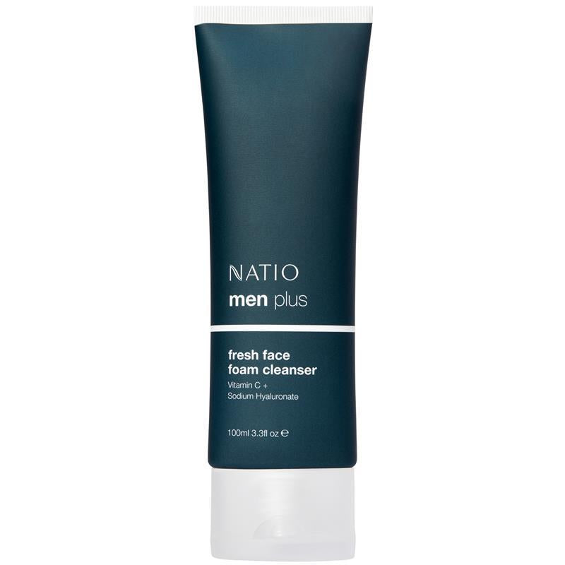 Load image into Gallery viewer, Natio Mens Plus Fresh Face Foam Cleanser 100ml
