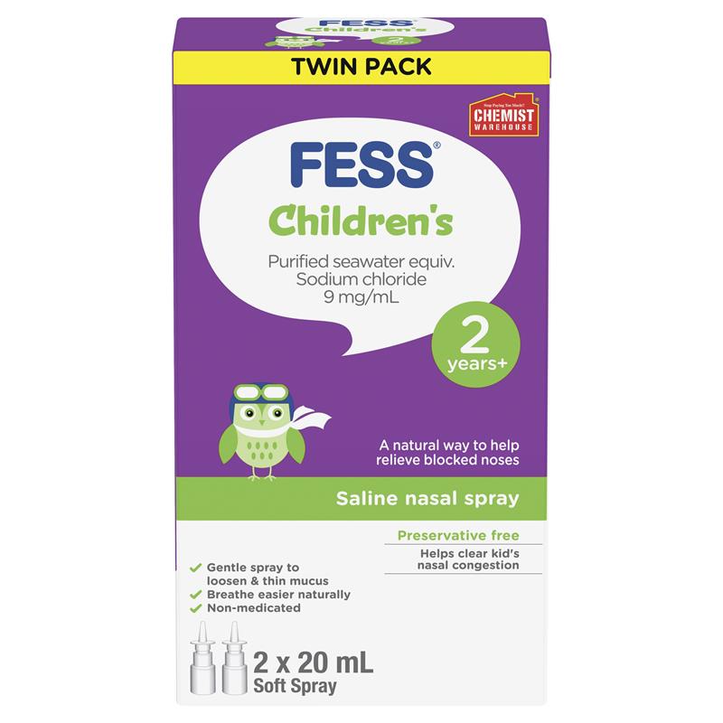 Load image into Gallery viewer, Fess Childrens Nasal Spray 20ml Twin Pack Exclusive Size

