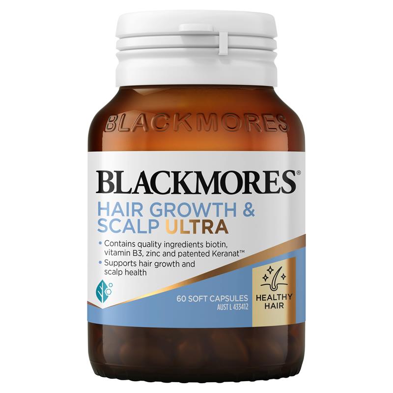 Load image into Gallery viewer, Blackmores Hair Growth+Scalp Ultra 60 Capsules
