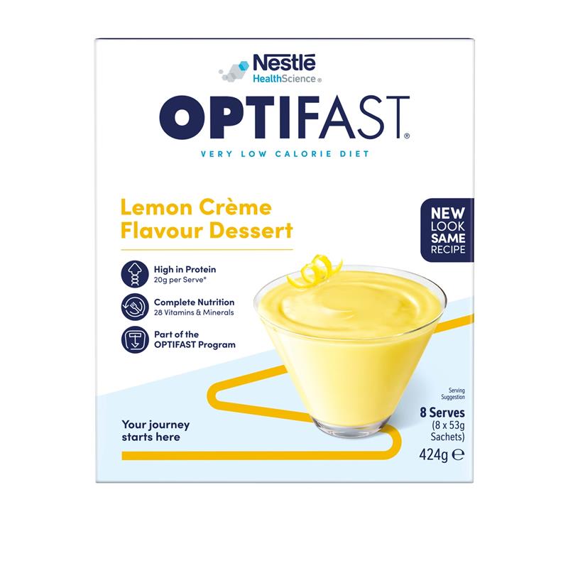 Load image into Gallery viewer, Optifast VLCD Dessert Lemon 8 x 53g

