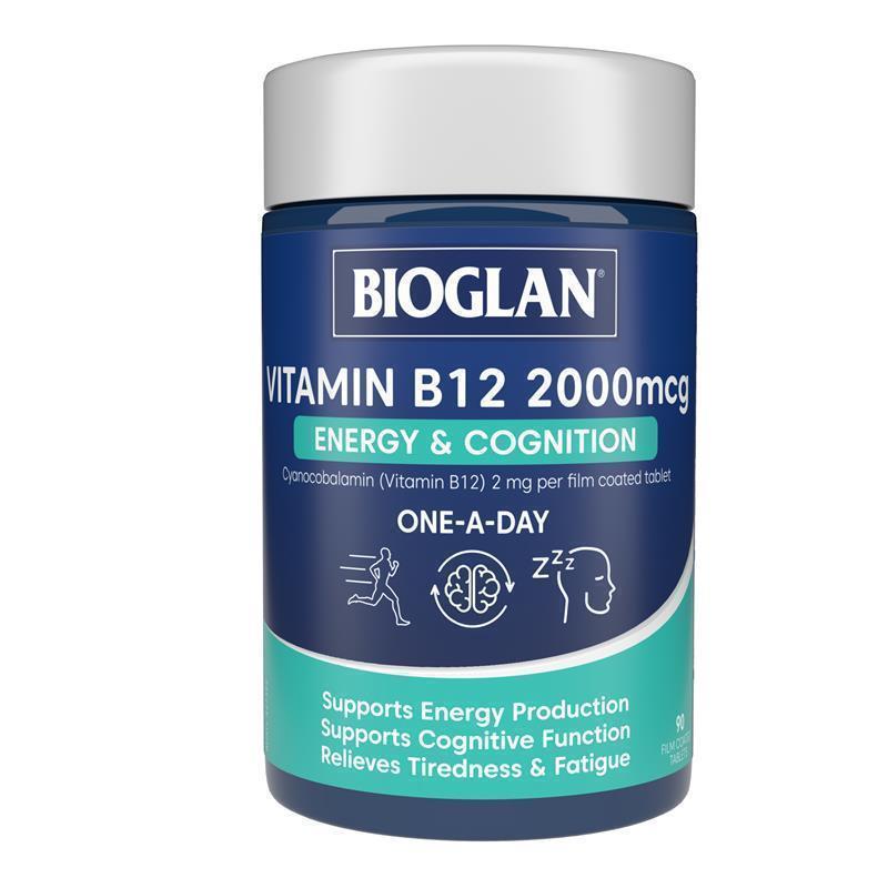 Load image into Gallery viewer, Bioglan Vitamin B12 2000mcg 90 Tablets
