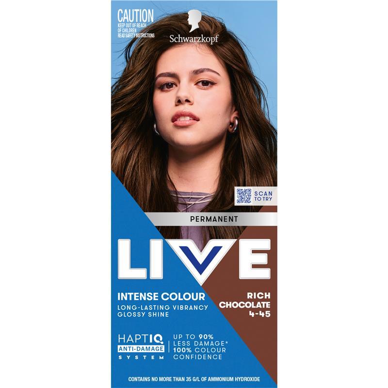 Load image into Gallery viewer, Schwarzkopf Live Colour Permanent 4.45 Rich Chocolate
