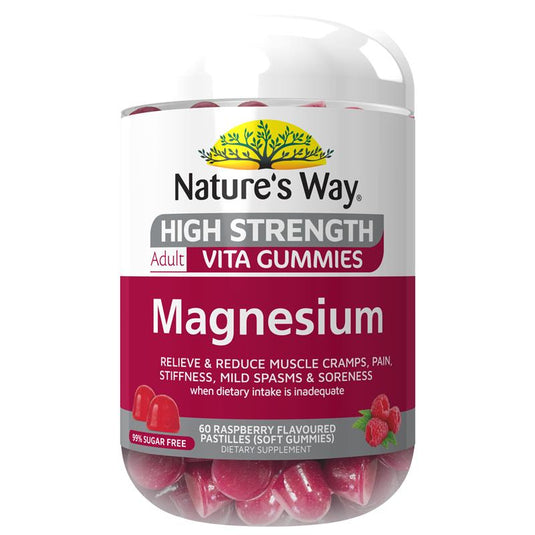 Nature's Way Adult Vita Gummies High Strength Magnesium 60 Pastilles