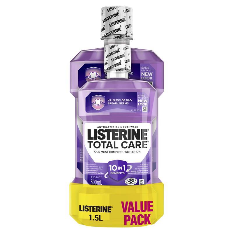 Load image into Gallery viewer, Listerine Total Care Antibacterial Mouthwash Value Pack 1.5L
