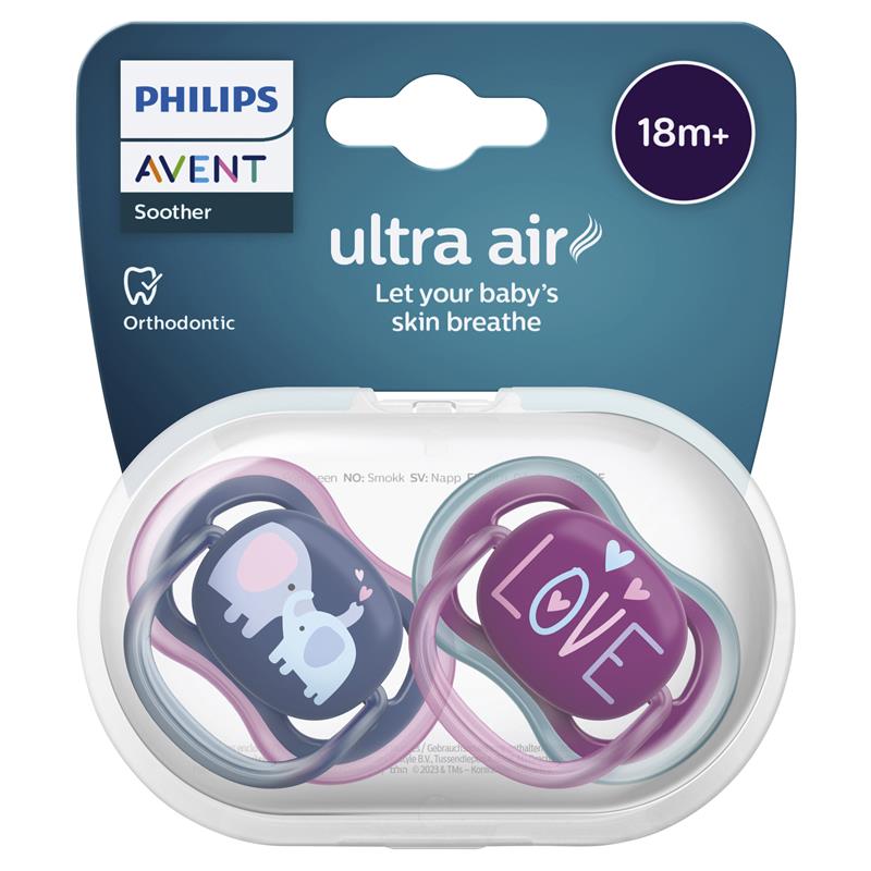 Load image into Gallery viewer, Avent Ultra Air Soother 18+ Months 2 Pack
