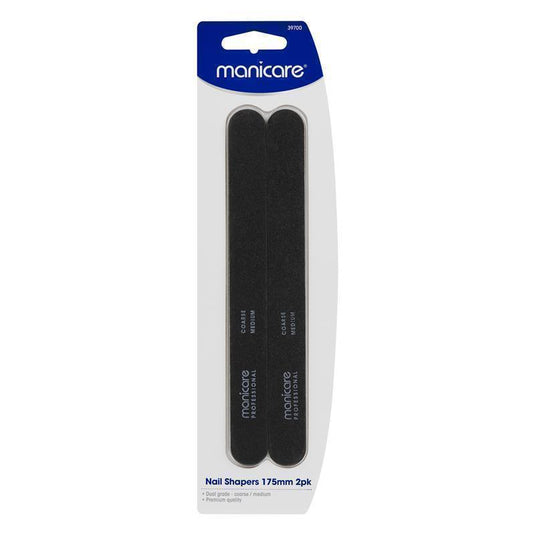 Manicare Nail Shapers 175mm 2 Pack Coarse/Medium