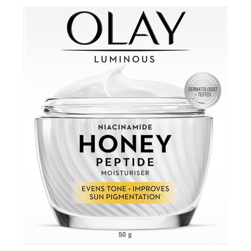 Load image into Gallery viewer, Olay Luminous Niacinamide Honey Peptide Moisturiser 50g
