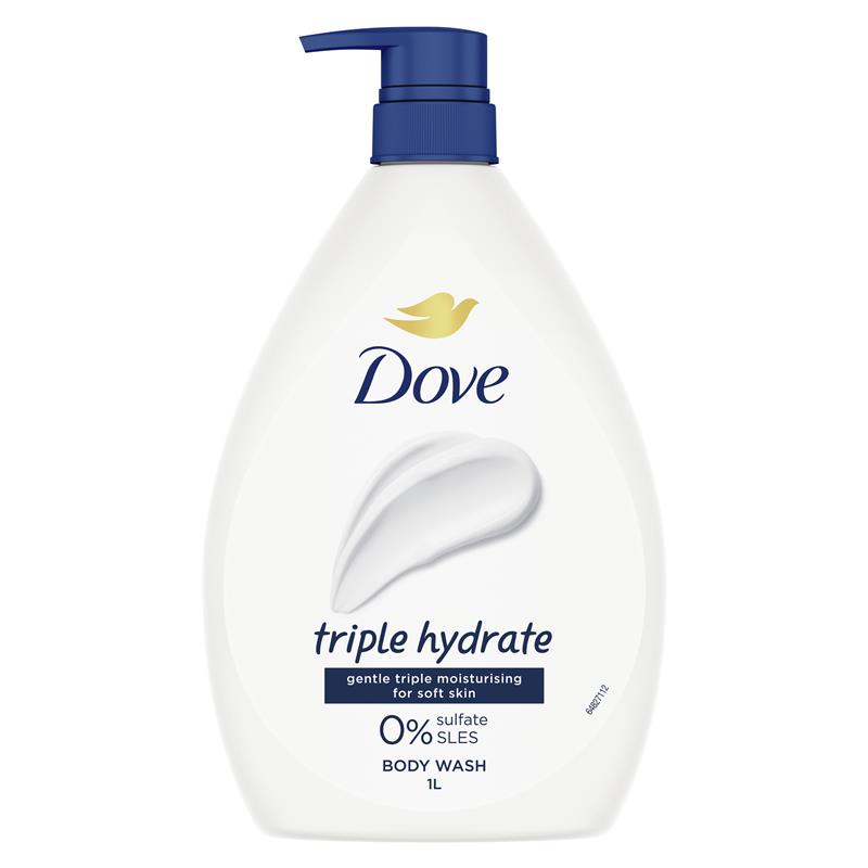 Load image into Gallery viewer, Dove Essential Care Triple Hydrate Body Wash 1 Litre
