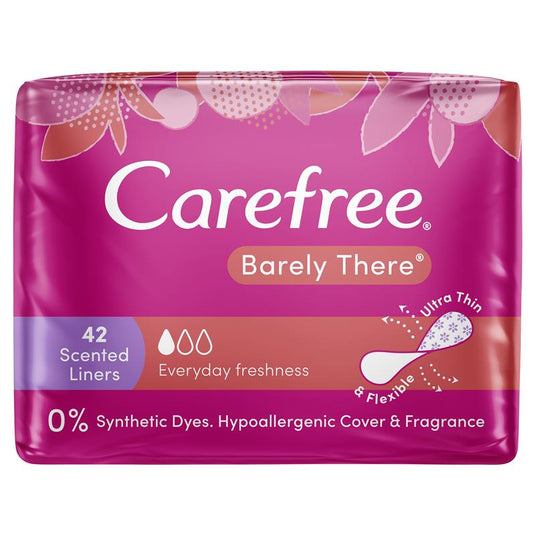 Carefree Barely There Shower Fresh Scented Panty Liners 42 Pack