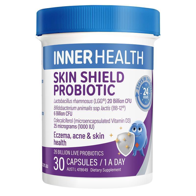 Load image into Gallery viewer, Inner Health Skin Shield Probiotic 30 Capsules

