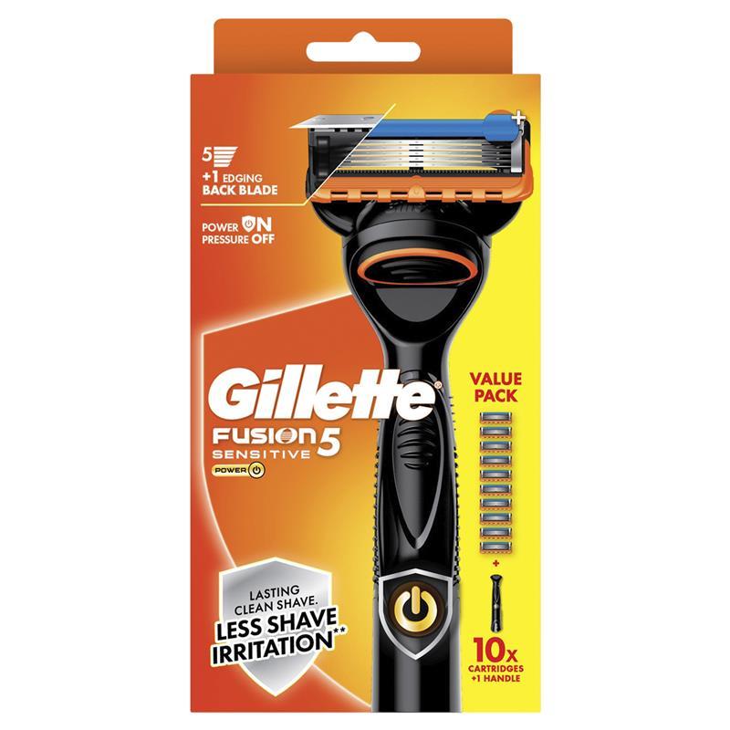 Load image into Gallery viewer, Gillette Fusion Power Razor +10 Blades
