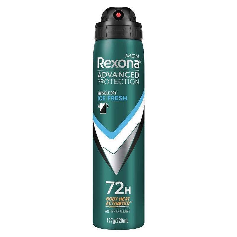 Load image into Gallery viewer, Rexona Men Advanced Antiperspirant Aerosol Invisible Dry Ice Fresh 220ml
