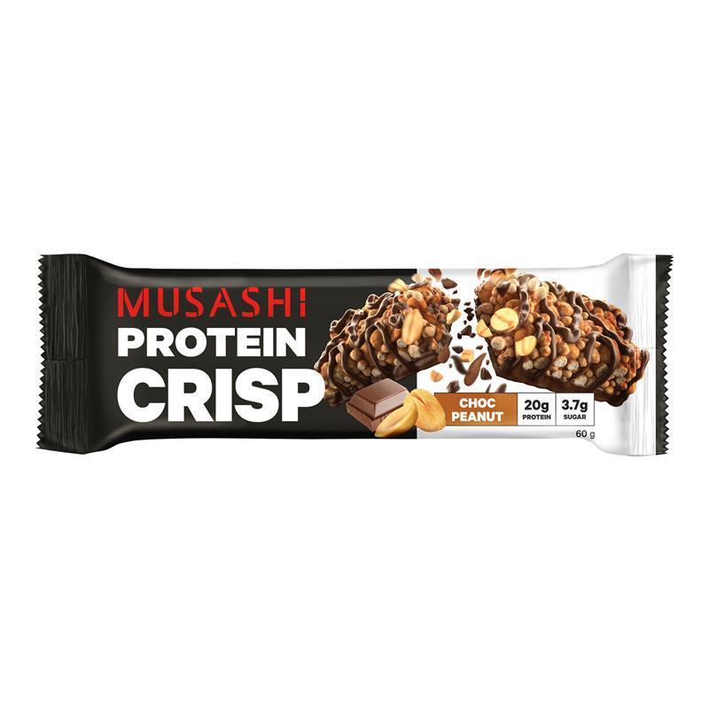 Load image into Gallery viewer, Musashi Protein Crisp Bar Choc Peanut 60g
