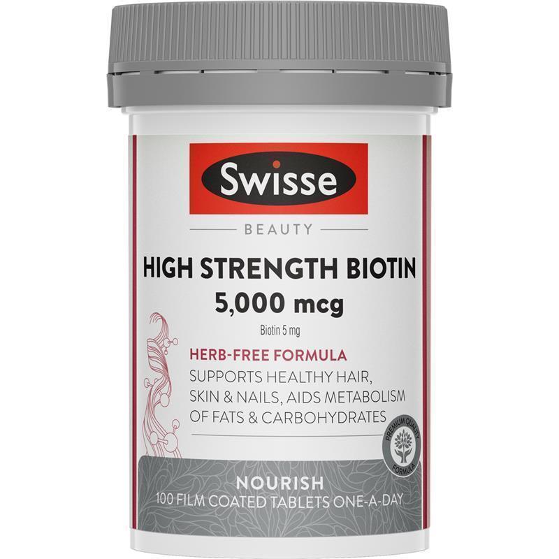Load image into Gallery viewer, Swisse Beauty High Strength Biotin 5000mcg 100 Tablets
