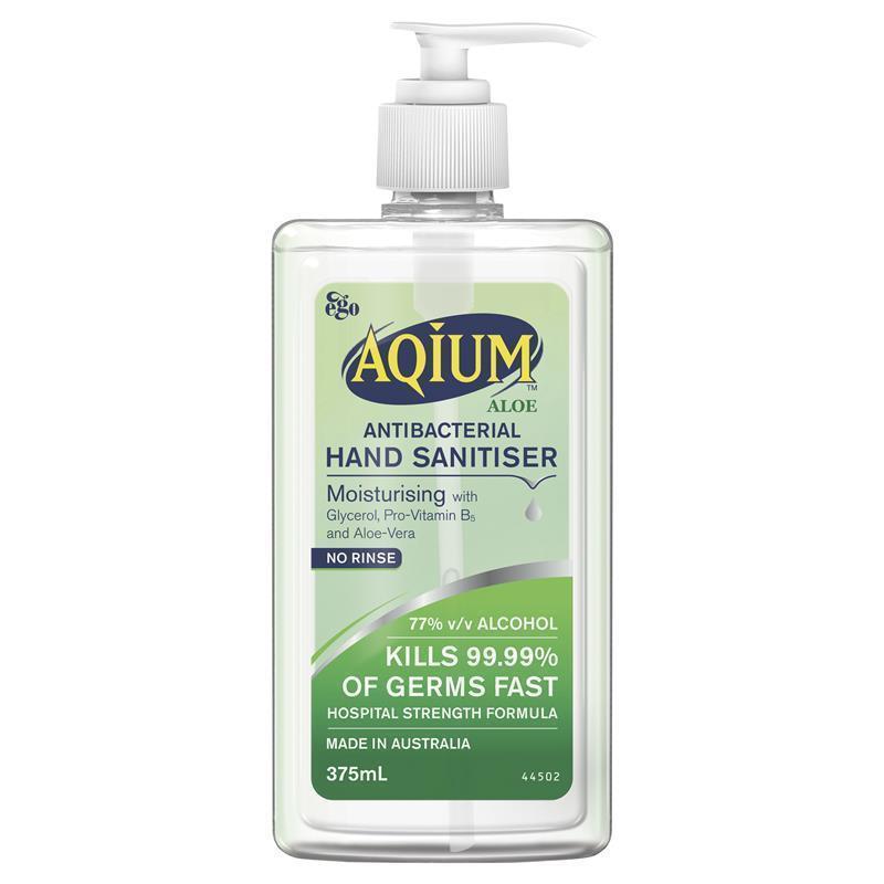 Load image into Gallery viewer, Aqium Antibacterial Hand Sanitiser (Aloe) 375Ml
