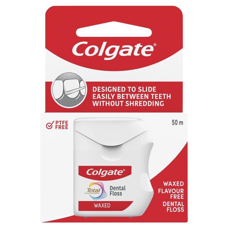 Load image into Gallery viewer, Colgate Total Waxed Dental Floss 50m
