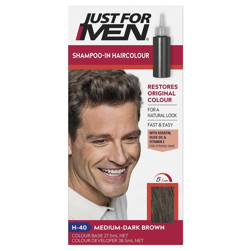 Load image into Gallery viewer, Just for Men Hair Colour 40 Medium Dark Brown
