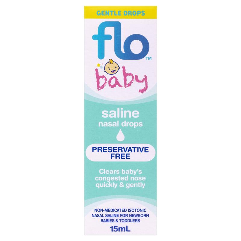 Load image into Gallery viewer, FLO Baby Saline Nasal Drops 15ml
