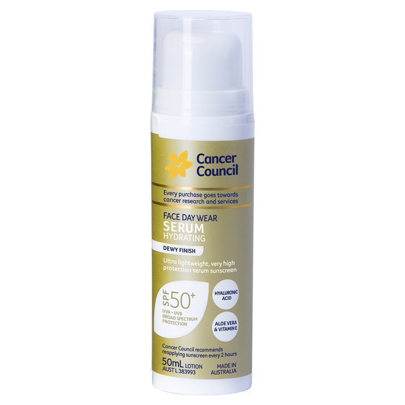 Load image into Gallery viewer, Cancer Council SPF 50+ Face Day Wear Serum 50ml
