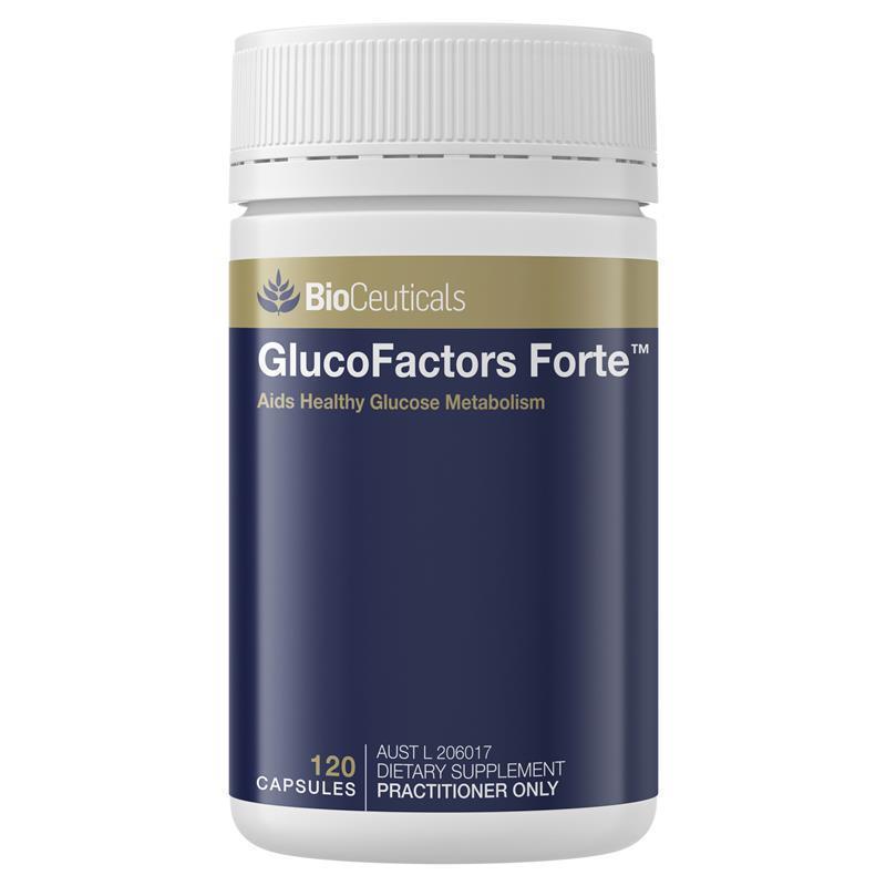 Load image into Gallery viewer, BioCeuticals GlucoFactors Forte 120 Capsules
