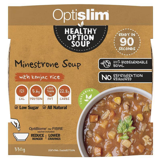 Optislim Healthy Option Meal Minestrone Soup Konjac Rice 330g