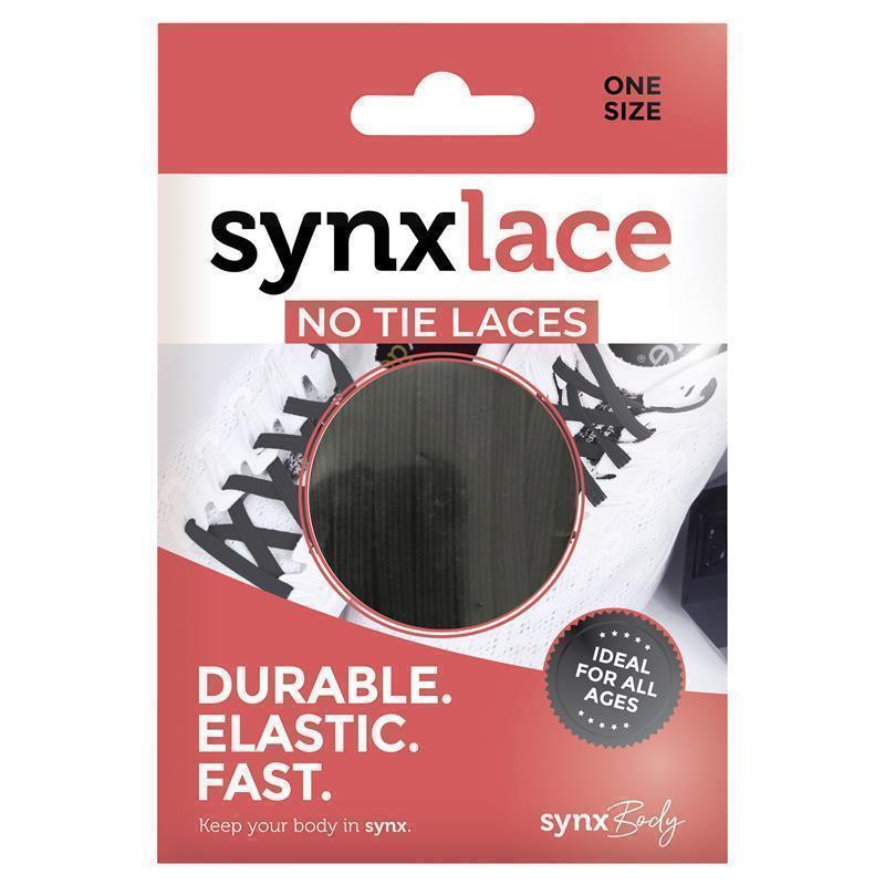 Load image into Gallery viewer, Synxlace No Tie Laces Black
