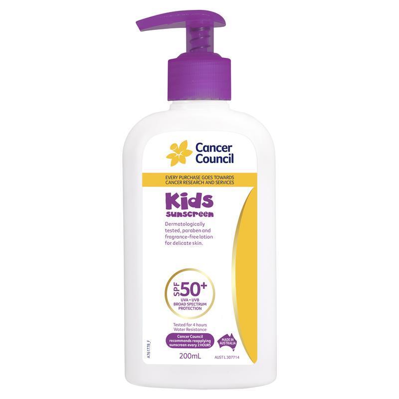 Load image into Gallery viewer, Cancer Council SPF 50+ Kids 200ml Finger Pump
