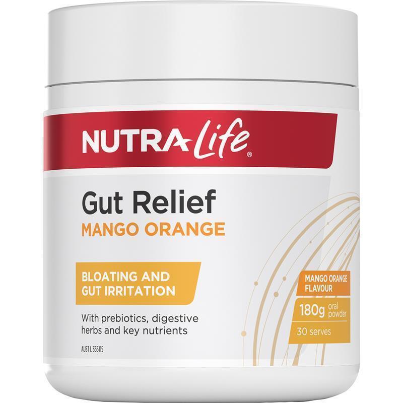 Load image into Gallery viewer, Nutra-Life Gut Relief Mango Orange 180g
