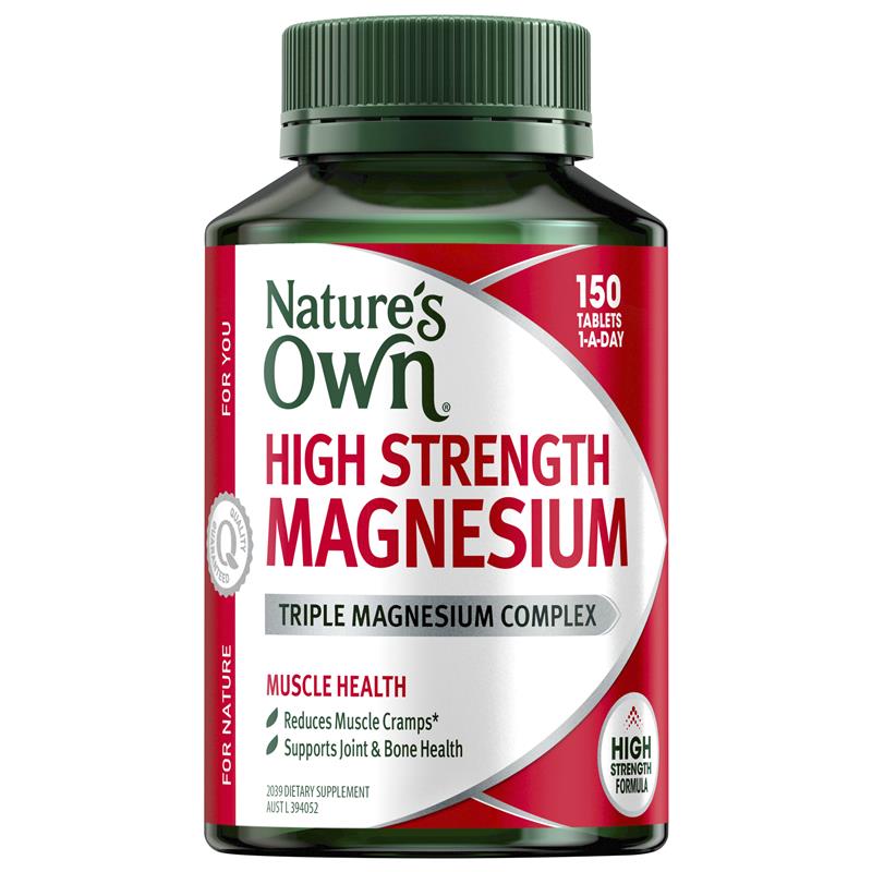 Load image into Gallery viewer, Nature's Own High Strength Magnesium 150 Tablets
