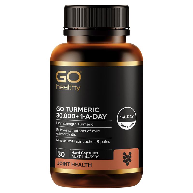 Load image into Gallery viewer, GO Healthy Turmeric 30000+ 1-A-DAY 30 Hard Capsules
