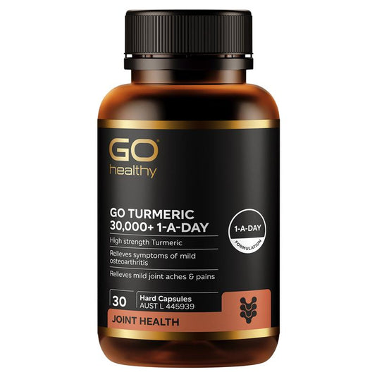 GO Healthy Turmeric 30000+ 1-A-DAY 30 Hard Capsules