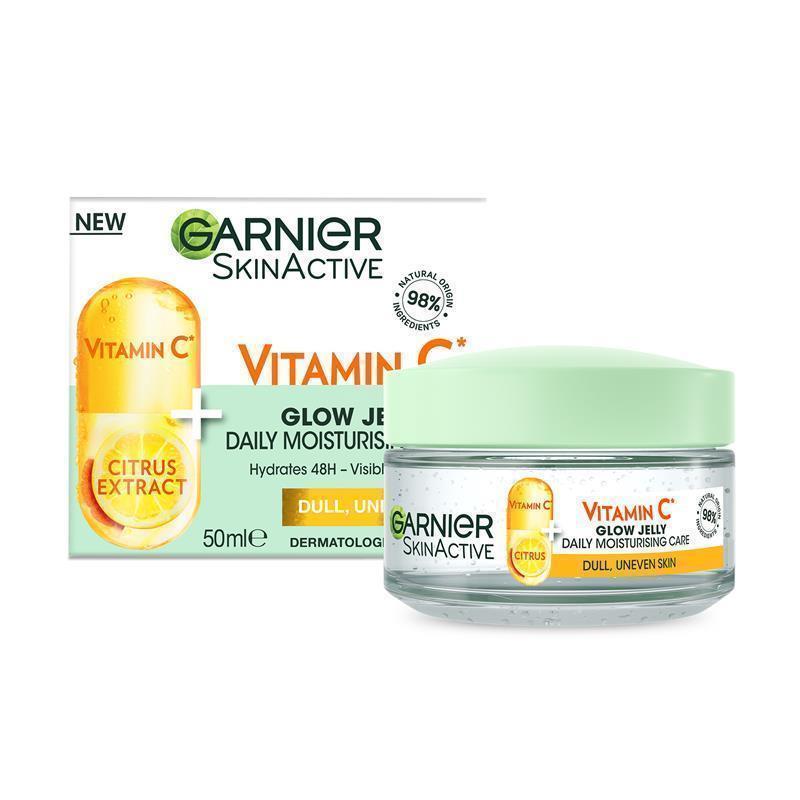 Load image into Gallery viewer, Garnier Skin Active Vitamin C* Brightening Glow Jelly Moisturiser 50ml
