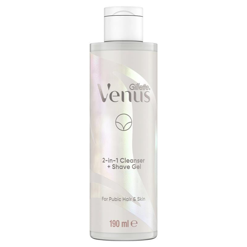 Load image into Gallery viewer, Gillette Venus for Pubic Hair &amp; Skin 2 In 1 Cleanser &amp; Shave Gel 190ml
