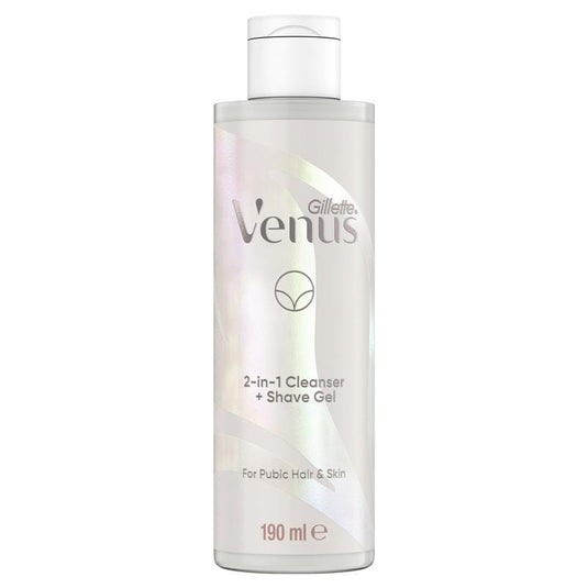Gillette Venus for Pubic Hair & Skin 2 In 1 Cleanser & Shave Gel 190ml