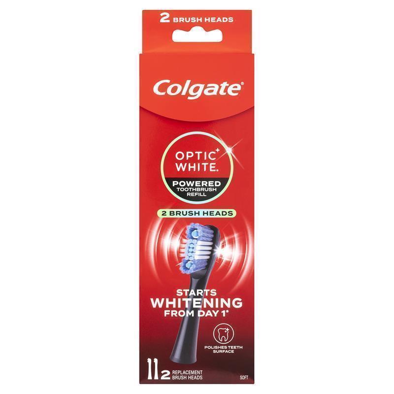 Load image into Gallery viewer, Colgate Optic White Power Toothbrush Refill Soft 2 Pack
