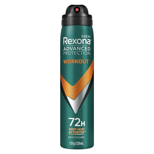 Rexona Men Advanced Antiperspirant Aerosol Workout 220ml