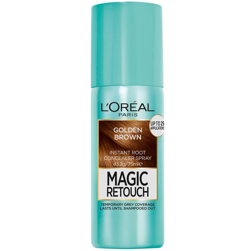Load image into Gallery viewer, L'Oreal Paris Magic Retouch Temporary Root Concealer Spray - Golden Brown (Instant Grey Hair Coverage)
