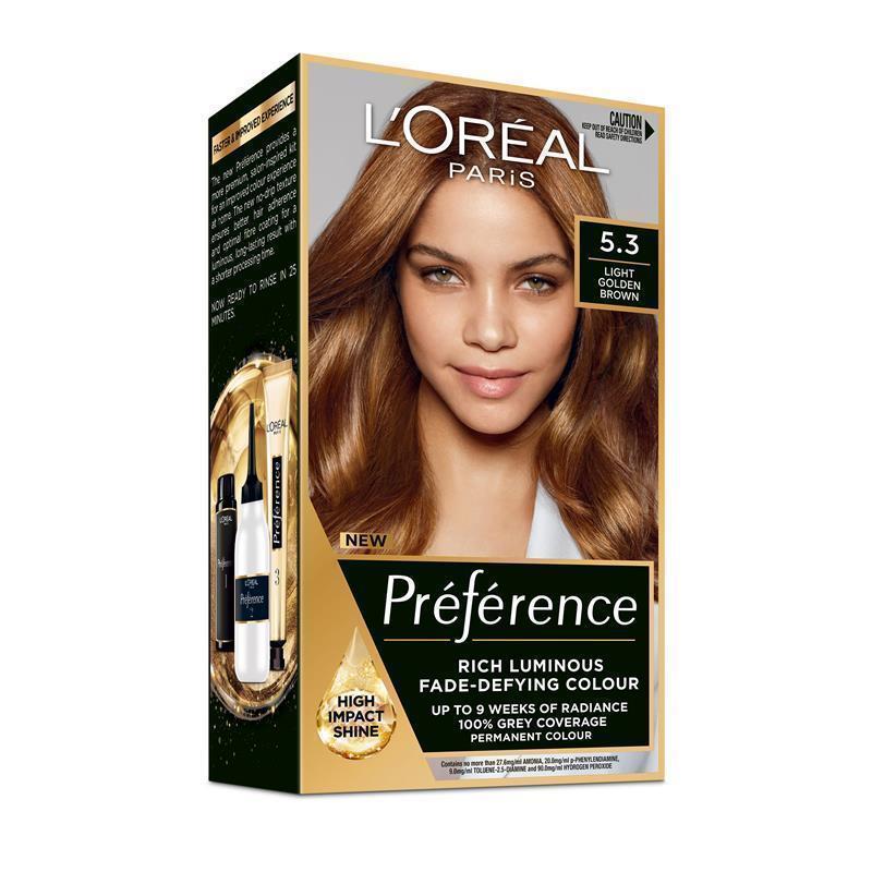 Load image into Gallery viewer, L'Oreal Paris Preference Virginia 5.3 Light Golden Brown
