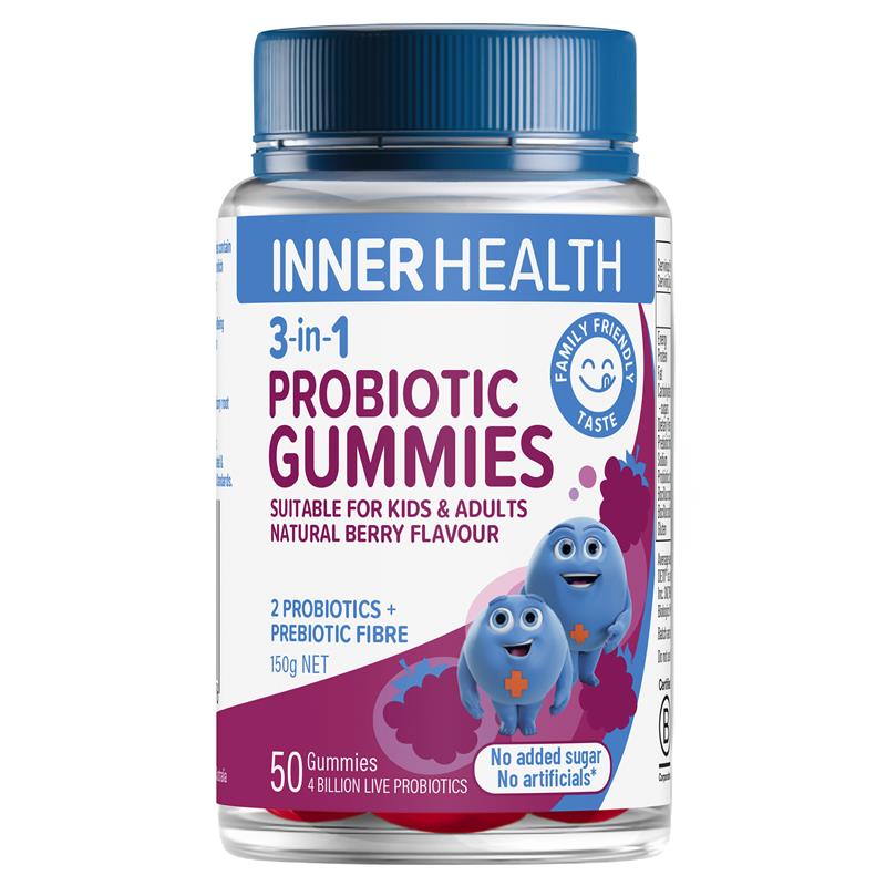Load image into Gallery viewer, Inner Health 3 in 1 Probiotic Gummies 50 Pack
