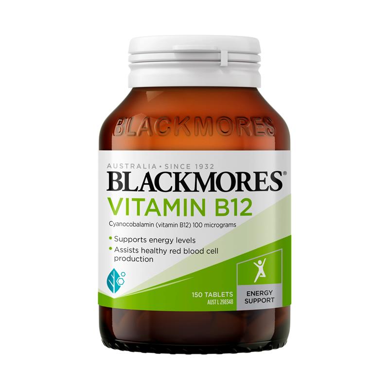 Load image into Gallery viewer, Blackmores B12 100MCG 150 Tablets
