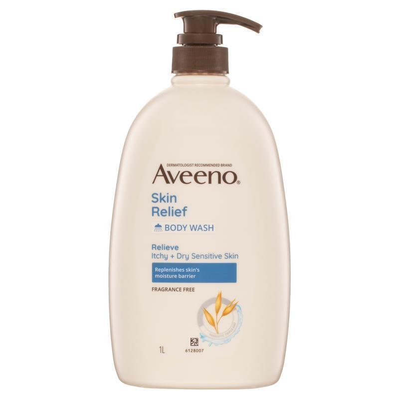 Load image into Gallery viewer, Aveeno Skin Relief Moisturising Fragrance Free Body Wash 1L
