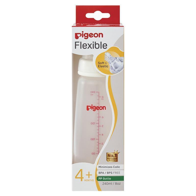 Load image into Gallery viewer, Pigeon Flexible Peristaltic PP Bottle 240ml
