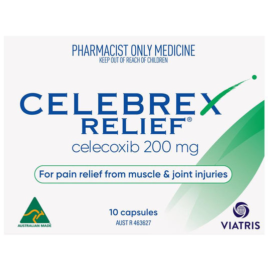 Celebrex Relief 200mg 10 Capsules